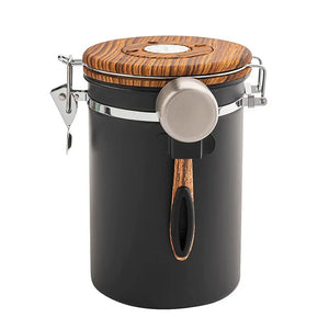 Boîte de conservation hermétique en acier inoxydable 304 1,8 L – Récipient pour grains de café, épices et aliments secs