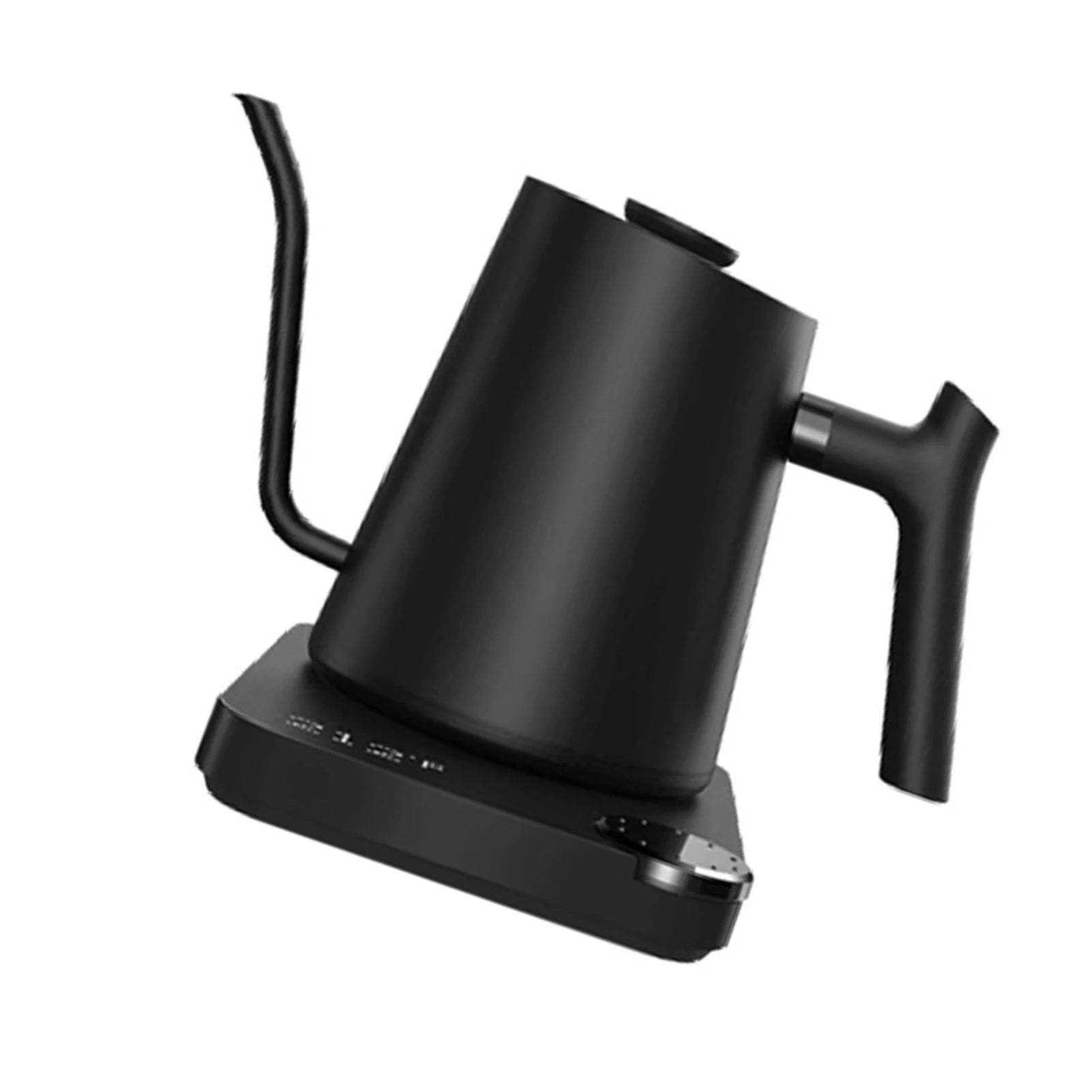 Bouilloire électrique col de cygne 0,9 L avec contrôle de température – chauffage rapide 1200 W en acier inoxydable pour café et thé