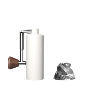 Moulin à café manuel portable Nano 10 cm à meules CNC – acier inoxydable et aluminium, compact et léger