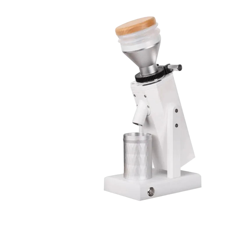 Moulin à café électrique à meules coniques 180 W avec trémie 450 g – Broyeur de grains portable pour espresso