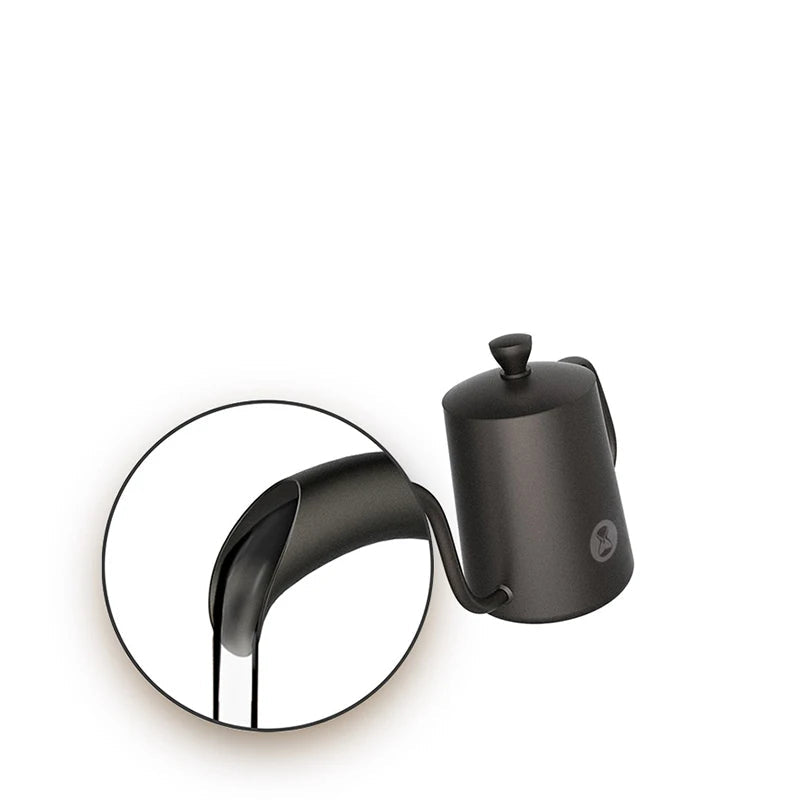 Bouilloire à café col de cygne en acier inoxydable 600 ml – versement précis pour infusion et préparation du café
