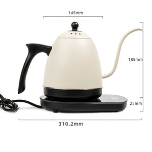 Bouilloire électrique 0,8 L à col de cygne avec maintien de température – versement précis pour café et infusion