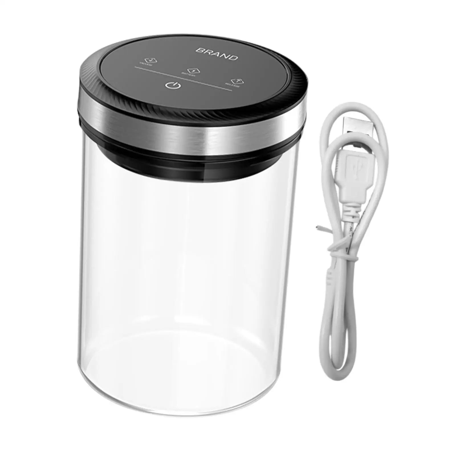 Boîte à café sous vide automatique, récipient alimentaire, presse à large bouche, pot scellé sous vide, récipient à café pour thé, grains de café, céréales