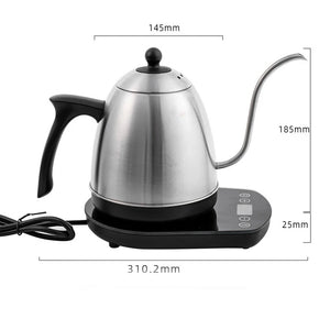 Bouilloire électrique 0,8 L à col de cygne avec maintien de température – versement précis pour café et infusion