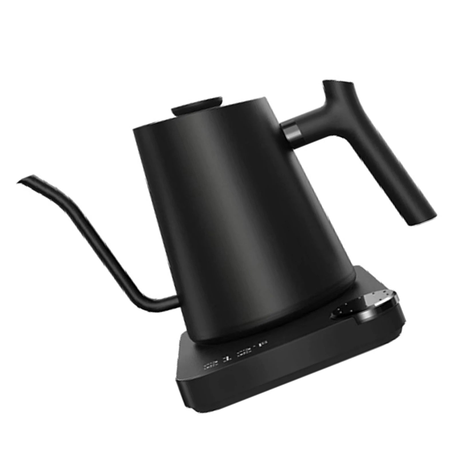 Bouilloire électrique col de cygne 0,9 L avec contrôle de température – chauffage rapide 1200 W en acier inoxydable pour café et thé