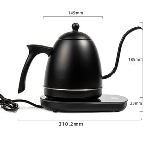 Bouilloire électrique 0,8 L à col de cygne avec maintien de température – versement précis pour café et infusion