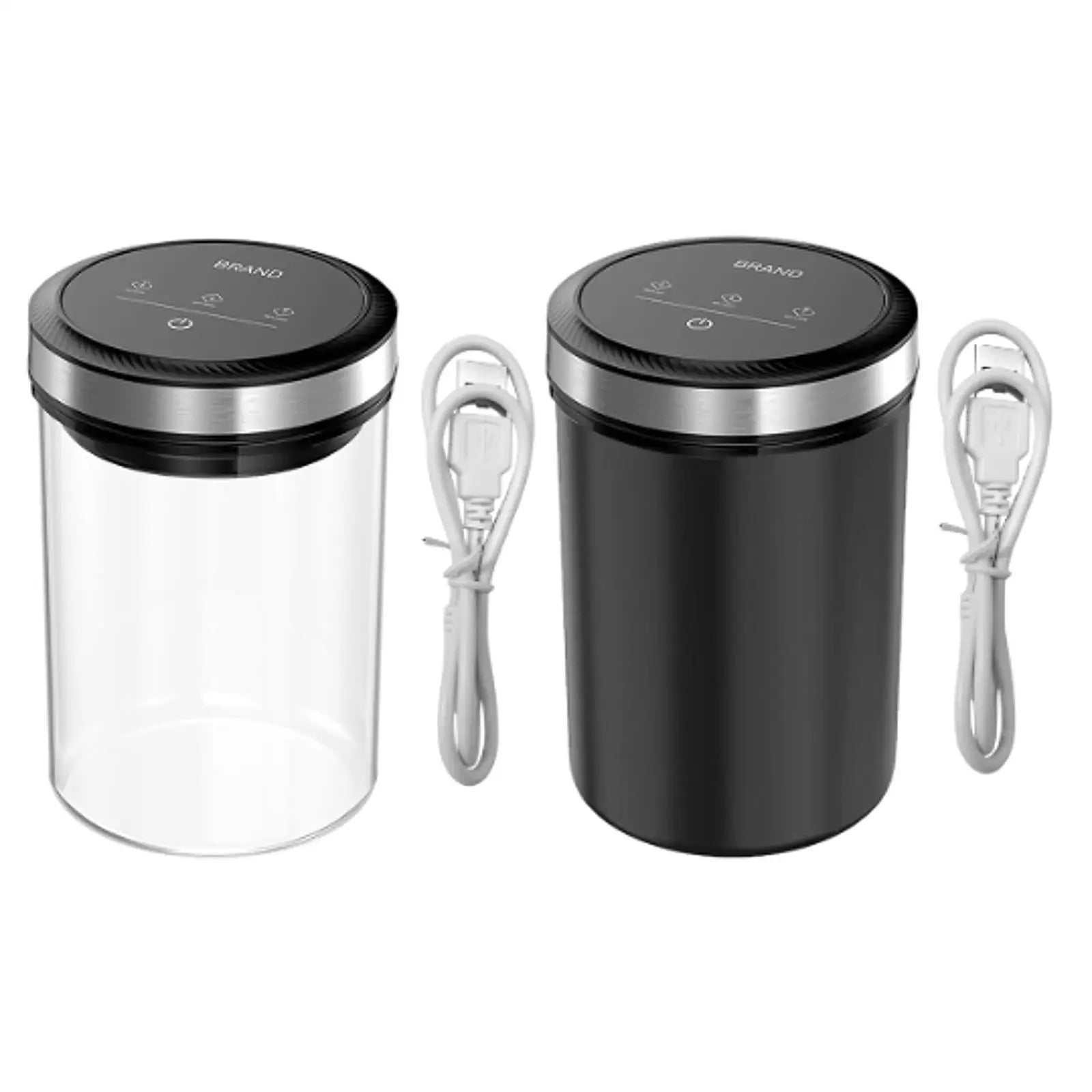Boîte à café sous vide automatique, récipient alimentaire, presse à large bouche, pot scellé sous vide, récipient à café pour thé, grains de café, céréales
