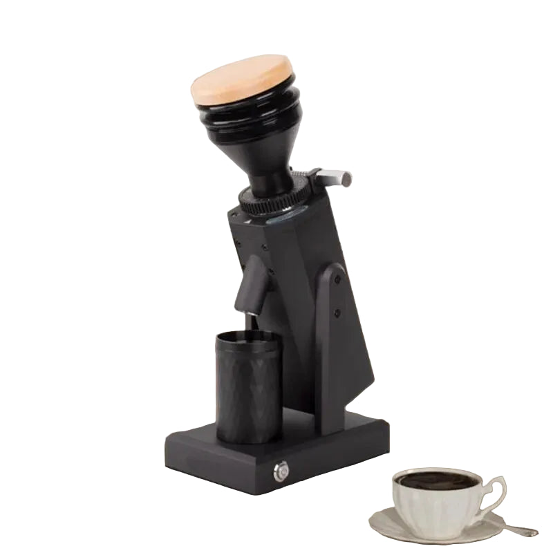 Moulin à café électrique à meules coniques 180 W avec trémie 450 g – Broyeur de grains portable pour espresso