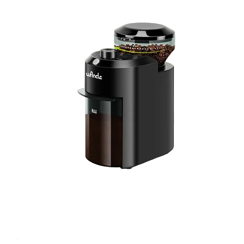 Moulin à café électrique à meules plates 200 W – 28 niveaux de réglage pour espresso et café filtre (120–220 V)