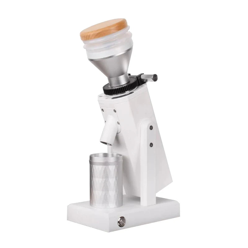 Moulin à café électrique à meules coniques 180 W avec trémie 450 g – Broyeur de grains portable pour espresso